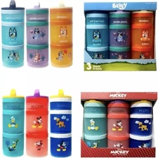 Whiskware Stackable Snack Pack Containers | 3 Pack | Disney & Bluey | ✨NWT✨