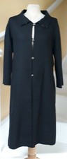 Missoni Black Dress Coat With Vibrant Striped Lining 12