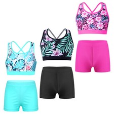 Girls Kids Printed Swimwear Swimsuit Beachwear Bikini Swimming Costume Age 3-16Y