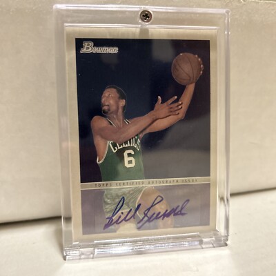 その他 topps bowman Bill Russell auto card topps bowman Bill
