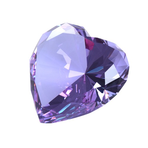 VALENTINE Diamond Crystal Facet Heart Paperweight Glass Sculpture Love Wedding - Bild 18 von 58