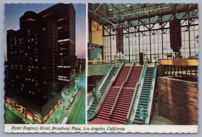 1970's Hyatt Regency Hotel Los Angeles Calf. Contental Postcard