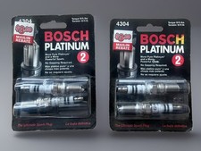 NEW! Lot Of 4 ( 2 Packs Of 2) Bosch 4304 Spark Plugs Platinum 2 - Plug Starter