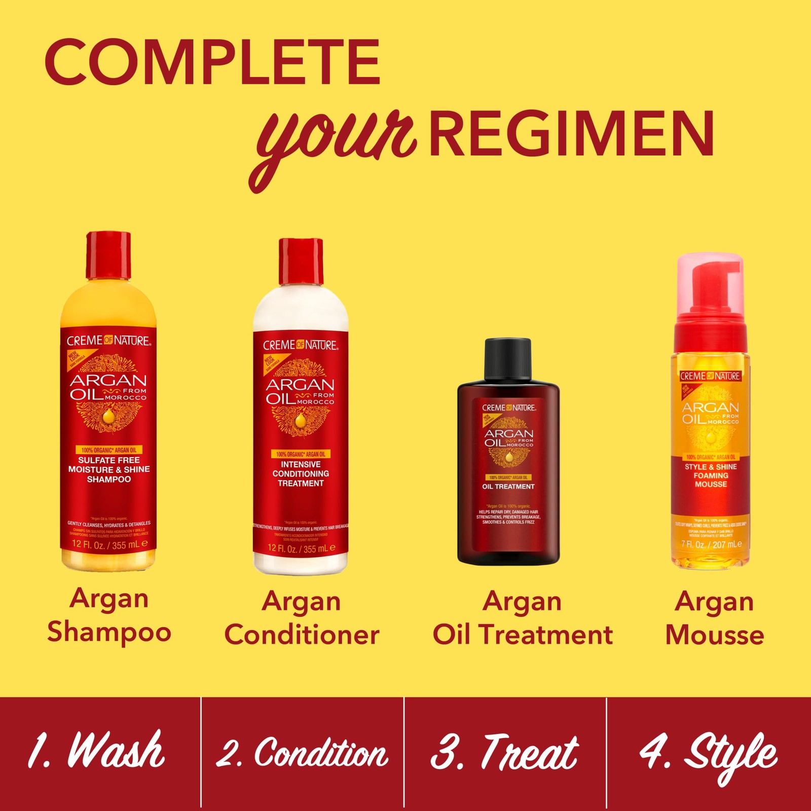 Creme of Nature Argan Oil Treatment, Adds Shine & Smooths Frizz, Strengthens and