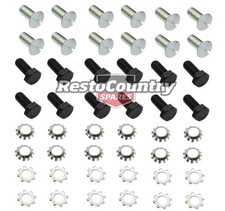 Holden Front Door Hinge Fitting Bolt Kit x2 Doors 48-215 FX FJ washer - kFK10...