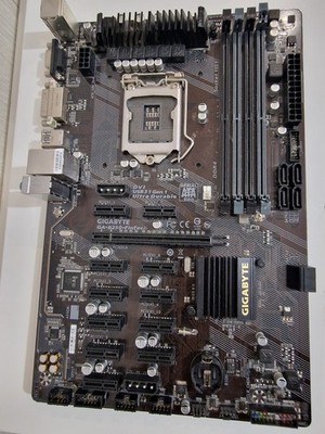 Gigabyte GA-B250-FinTech LGA1151 Intel ATX 12 PCIe 3.0 DDR4 MINING Mainboard.H