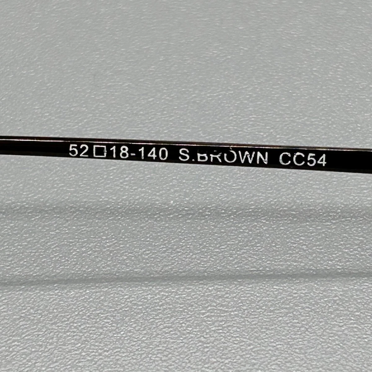 Carlo Capucci CC54 Glasses Oval Metal Frame Size 52-18-140 Brown Display