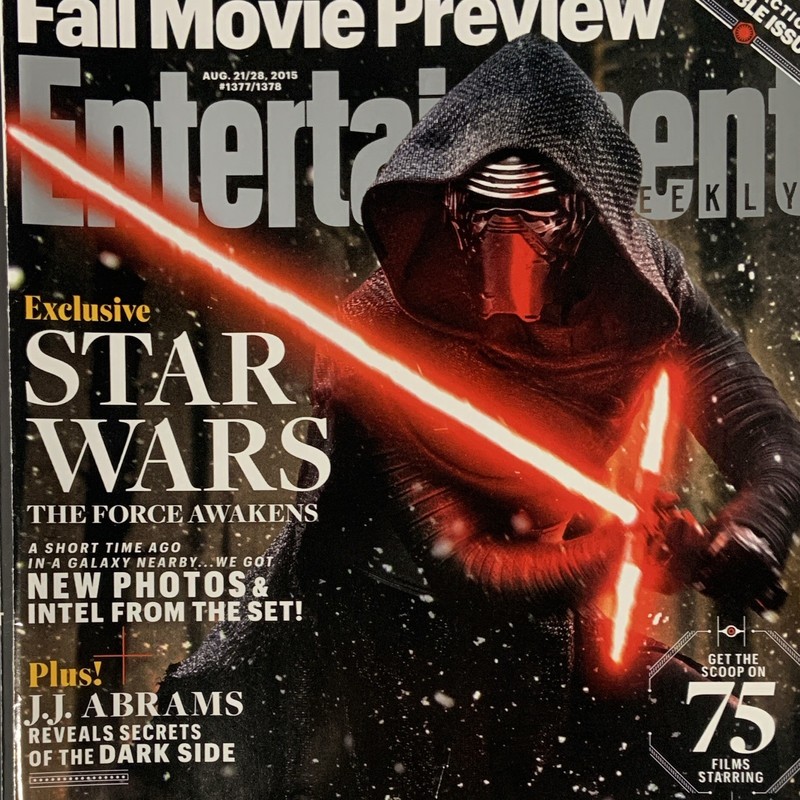 Entertainment Weekly Aug 21/28 2015 Issue 1377/1378 Star Wars Abrams