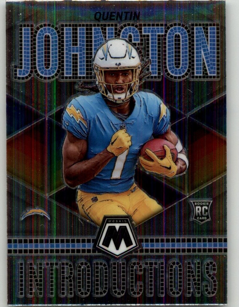 2023 Panini Mosaic Quentin Johnston Introductions #I-10 Los Angeles Chargers