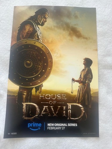 HOUSE OF DAVID - 12"x18" Original Promo TV Movie Poster 2025 Amazon Prime - Afbeelding 1 van 1