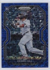 2021 Panini Prizm Tier III Blue Donut Circle Prizm 41/199 Derek Hill #206 2s1