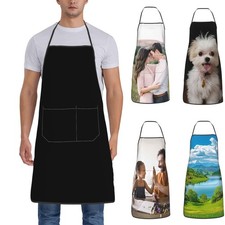 Custom Add Your Image Text Logo Picture Photo Name Apron Personalized BBQ Kit...