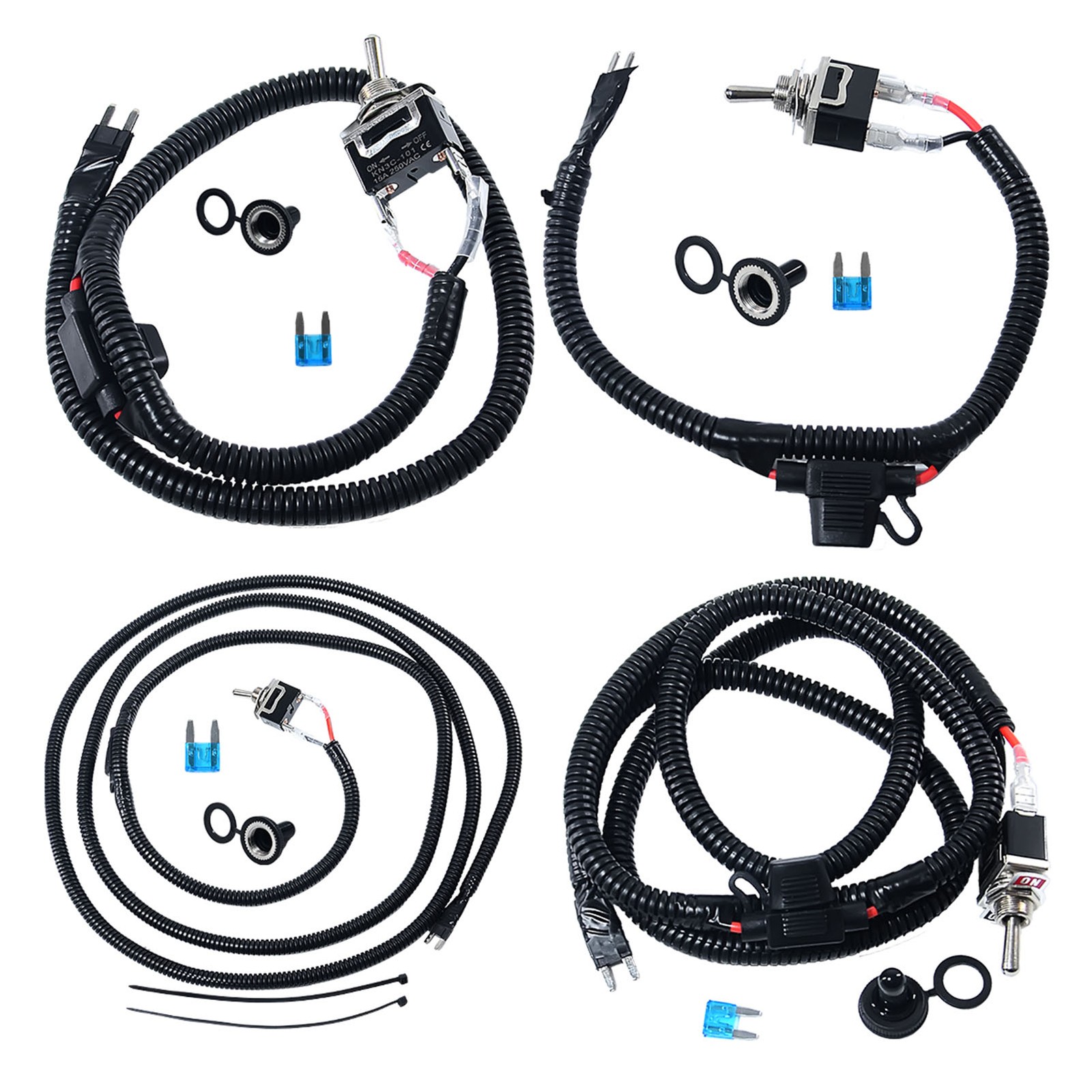 12 24 48 100" Automotive Switched Fuse Switch For Mini 10A &15A Fuse WIth wire