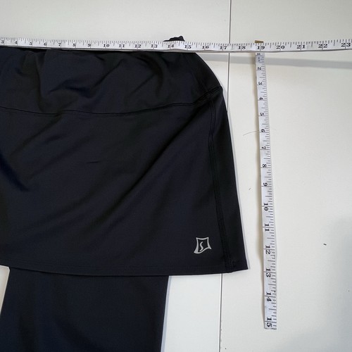 Skirt Sports L Tough Girl Skirted Pants Black Pockets Athleisure Gym Y2K Modest - Picture 11 of 12