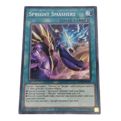 Yu-Gi-Oh! Power Of The Elements Spright Smashers POTE-EN057 Spell 2022 (5)
