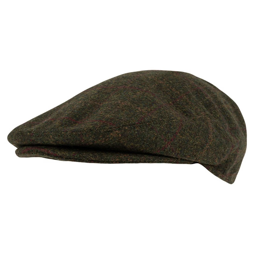 Jack Pyke Wool Blend Flat Cap Dark Olive – Classic Outdoor Country Cap