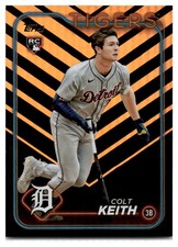 2024 Topps Baseball Update Colt Keith Holiday #US73 RC Detroit Tigers