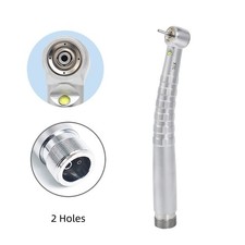 2 Hole Dental Self Generator LED High Speed Push Button Handpiece 4 Water Spray