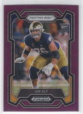 #110 2024 Panini Prizm Draft Picks Purple Wave Joe Alt Rookie Notre Dame