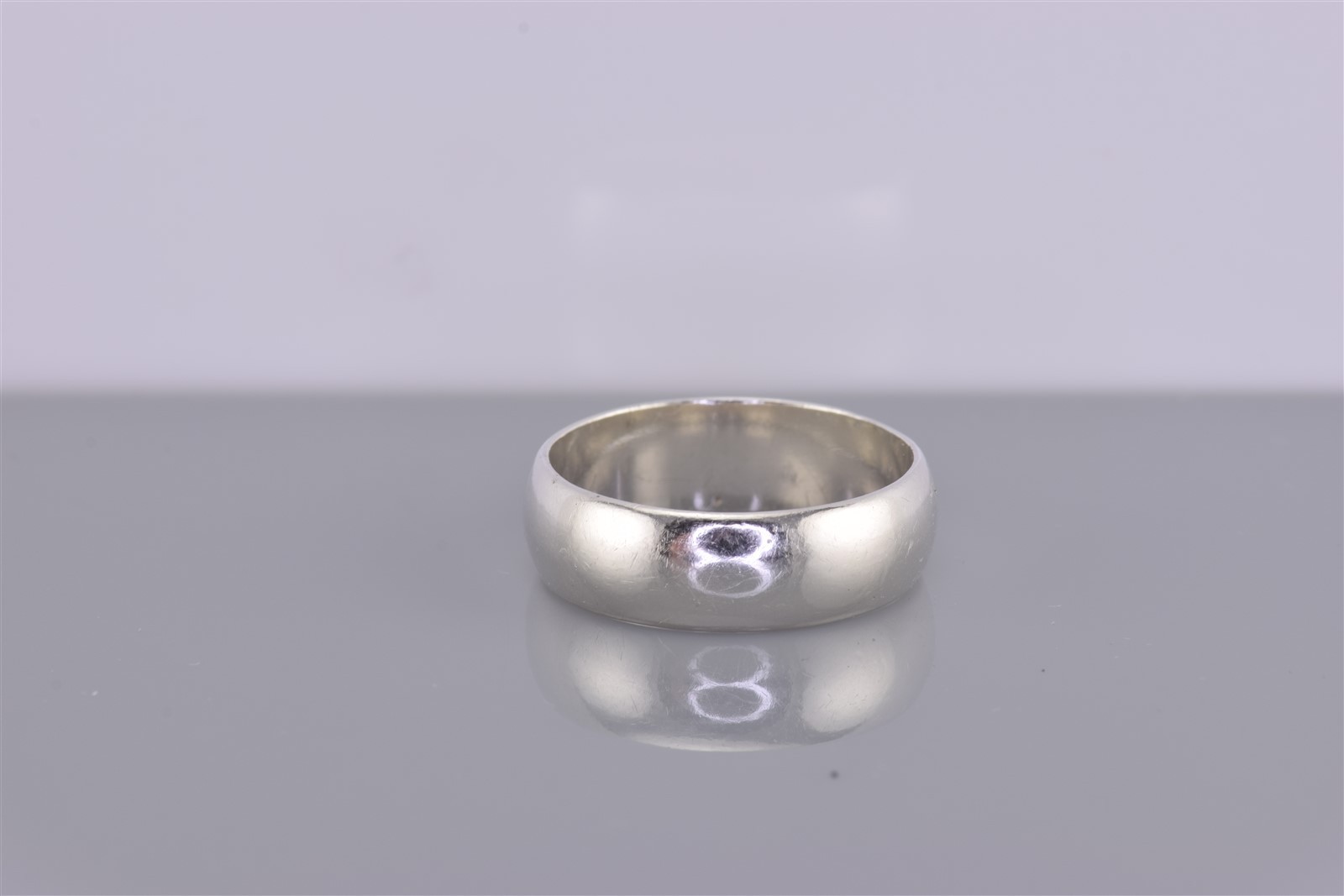 Sterling Silver Classic 7mm Solid Rounded Side Ba… - image 5