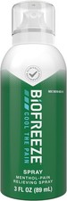 Biofreeze Menthol Pain Relieving Spray 3 FL OZ Colorless Aerosol Spray for Pain