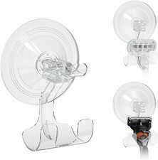 3 Pack Razor Holder for Shower, Wall Mounted Suction Cup Shaver Hanger Hooks for