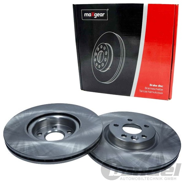 2X Maxgear Bremsscheiben Vorne 324Mm InnenbelÜFtet Passend FÜR Volvo XC60 |-image