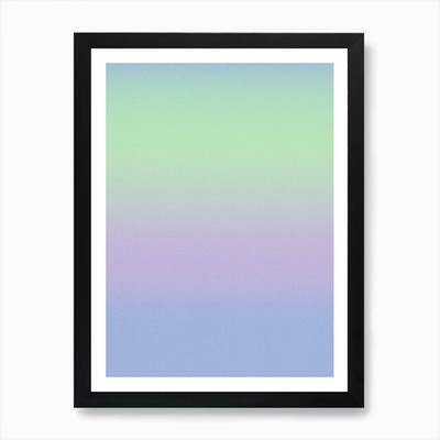 Rainbow Gradient Background Art Pri Framed Wall Art Poster Canvas Print Picture