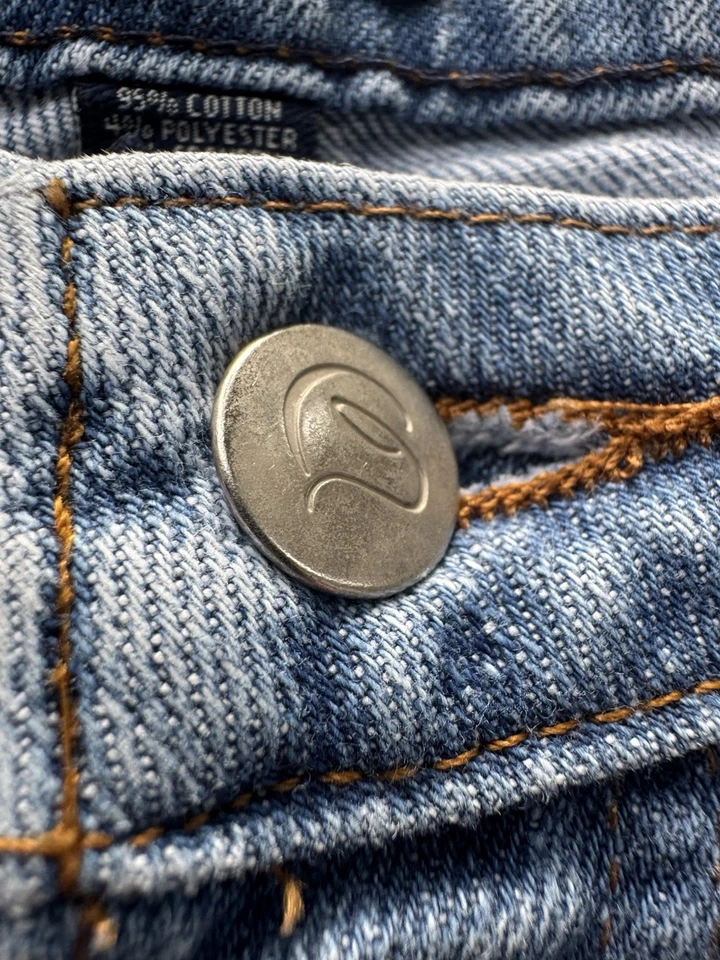 Винтажные правильные женские джинсы из денима Boston с 8 прямыми штанинами и высокой талией - Изображение 3 из 4