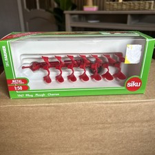 Siku 1967  Plough scale 1:32 red  Boxed new Rare Attachment Farming