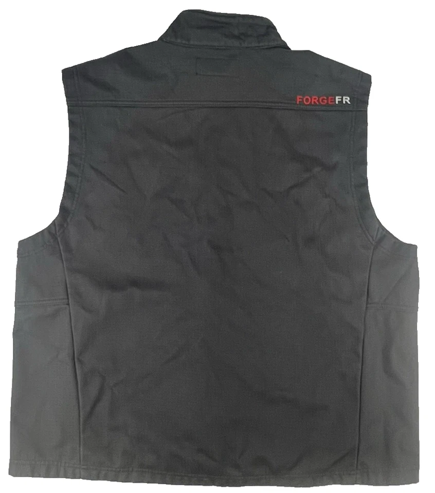 Forge FR Work Vest Men 3xl Gray Flame Resistant Ripstop MFRTVO-10041 NFPA 2112 - Image 2 of 4