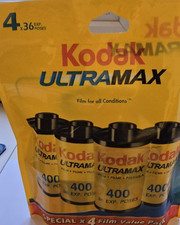 Kodak Ultra max - 400 Colour film (4 x 36 EXP.  POSES) sealed package
