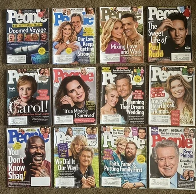 People Magazine Lot Of 12 Mixed 2020-2023 Mixed Celebrity Issues - Image 1 of 4