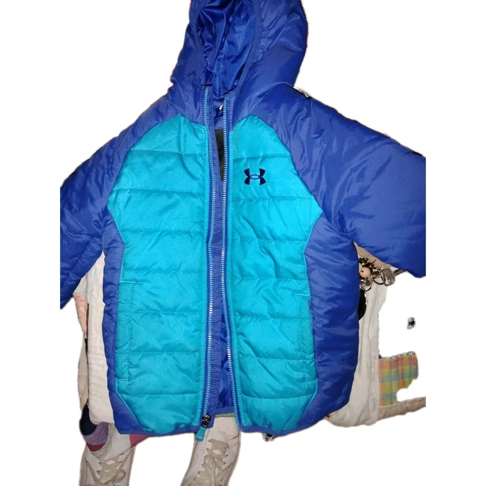 Under Armour Toddler Boys 5T 2 tone blue Winter Coat Jacket Gift - Image 2 of 4