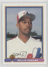 1991 Bowman Willie Greene #448 0ka4