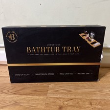 Bambusi Luxurious Collection Bathtub Tray Adjustable New In Box