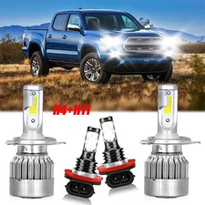 For Toyota Tacoma 2012-2015 LED Headlight Hi/Low Beam Fog Light Bulb 4x 6000K