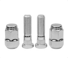 M12x1.5 Chrome Wheel Lug Stud Nut Set Compatible with Honda Odyssey Accord Civic