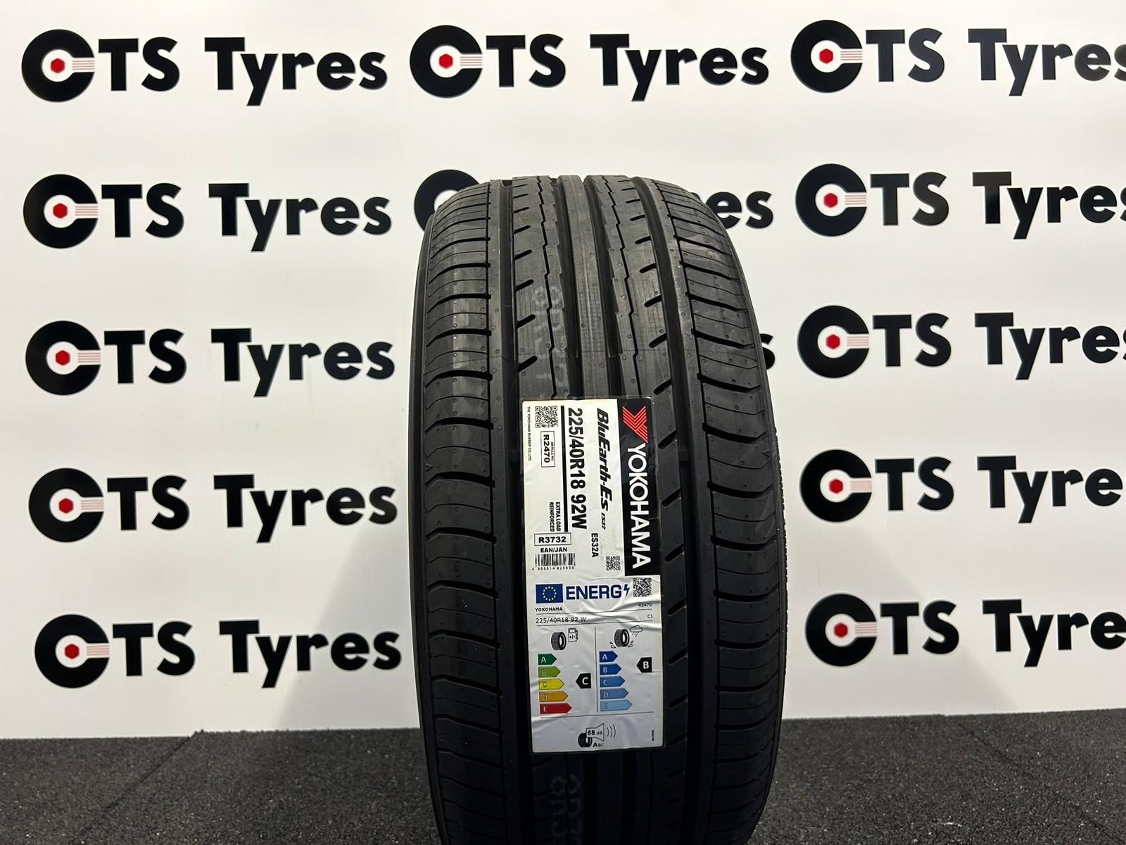 1 X 225 40 18 Yokohama BLUEARTH-ES ES32 92W Brand New *B WET GRIP* 225/40R18