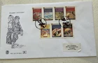 GB QEII 2007 Harry Potter Se-Tenant Strip Stuart Embossed FDC Broom Alcester SHS