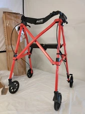 Stander Wonder Rollator Lightweight Folding Walker 4250-SR Sport Red