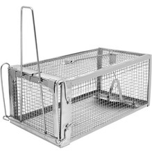 Humane Rat Trap - Catch & Release Chipmunks, Squirrels, Rats & Mice, Metal Cage