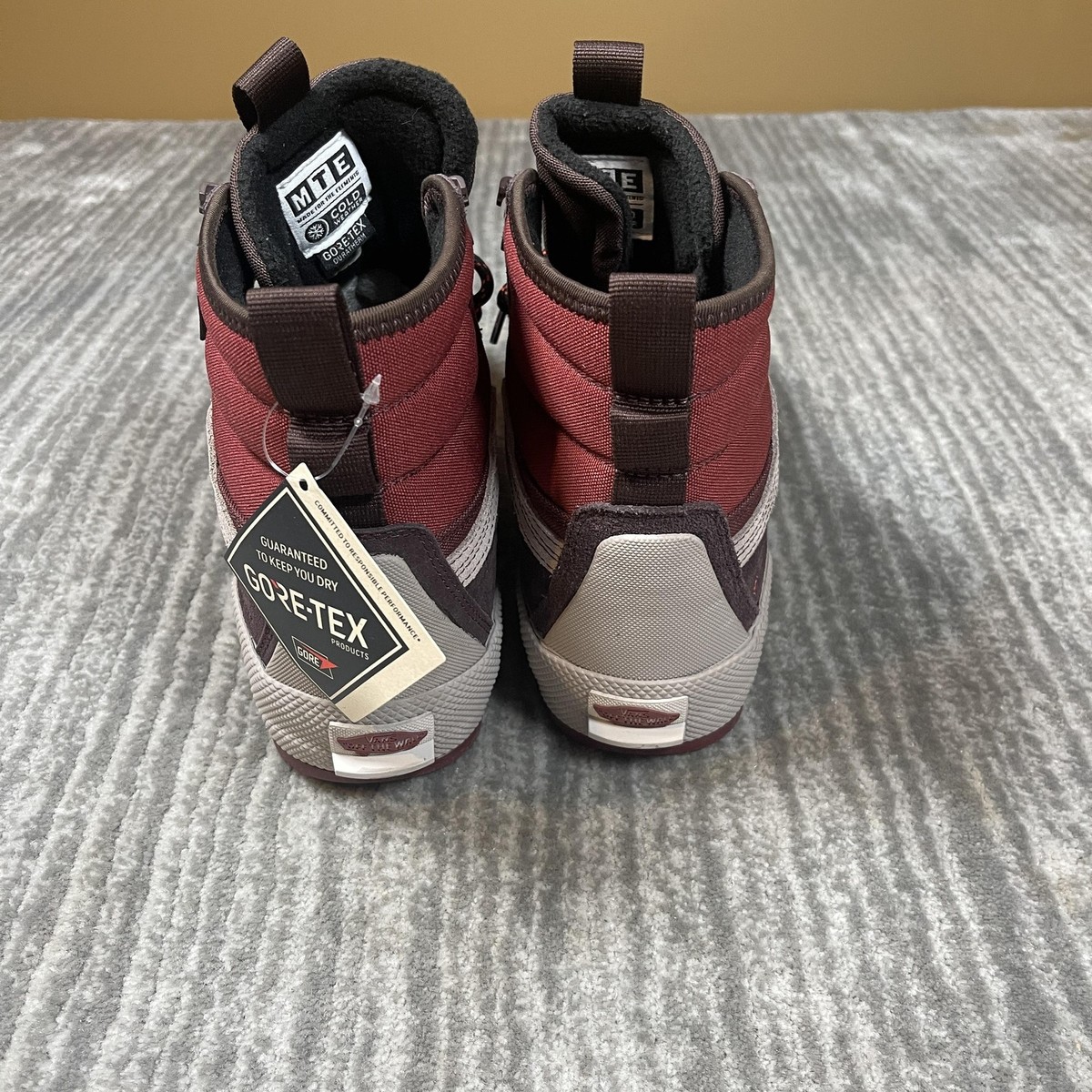 Vans MTE GORE-TEX Shoes Mens Size 8.5 Burgundy Brown Gray High Top Waterproof Vans MTE GORE-TEX Shoes Mens Size 8 Burgundy Brown Gray High  main image 2