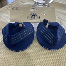 NWT Build-a-Bear Workshop BAB BLUE Flip Flops Sandals Shoes