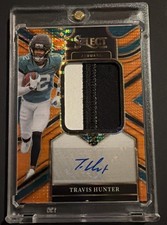 2025 Panini Select FOTL Travis Hunter RPA Neon Orange Pulsar /45 - Jaguars - RC