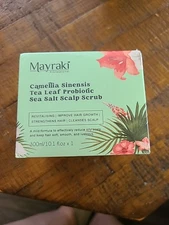 Mayraki Professional Tea Leaf Probiotic  Sea Salt Scalp Scrub (New In Box)
