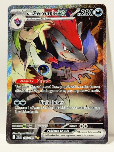 Pokemon TCG N’s Zoroark Ex 185/159 Illustration Ultra Rare Holo Journey Together