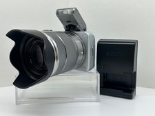 📸Sony NEX-3 fotocamera mirrorless argento con obiettivo 18-55 mm OSS kit testata #9692