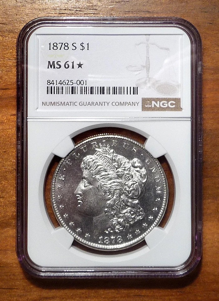 1878-S Morgan Silver Dollar ~ NGC Certified MS61* Star Grade ~ Prooflike - Image 4 of 4