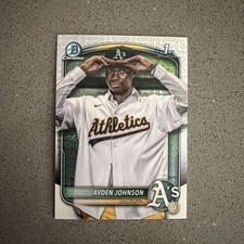 Ayden Johnson 💎 2025 Bowman Chrome Mega Box #BCP-197 Mojo Refractor 1st RC